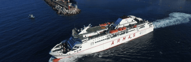 25 mil pasajeros y seis mil vehículos para la primera operación salida del verano en el puerto de Los Cristianos