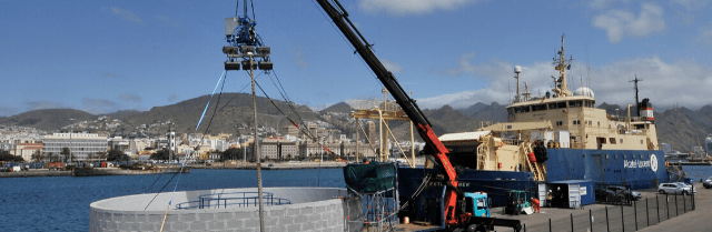 Cable Fibra Descarga Muelle