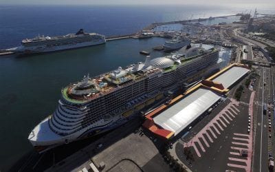 Nueva jornada de cinco cruceros en el puerto de Tenerife