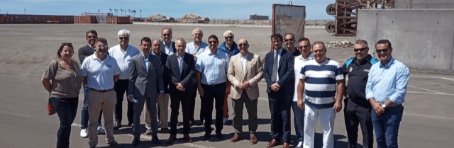 Visita del CEST al puerto de Granadilla, interesado por su operatividad