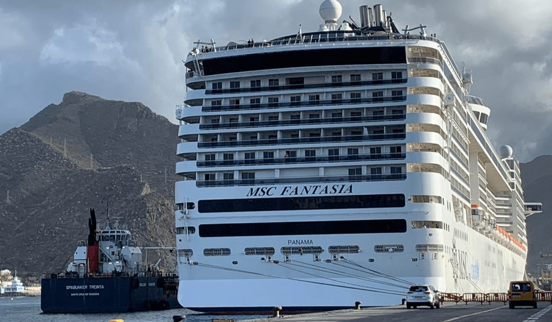 Una decena de cruceros podrían llegar a compartir larga estancia en el puerto de Tenerife
