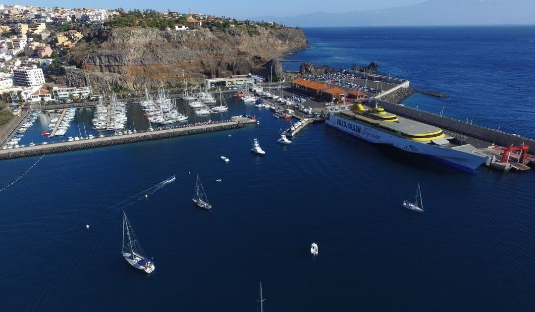 Talisker en el Puerto de La Gomera desde el aire