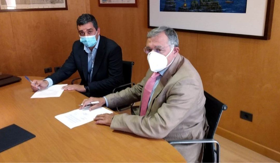 Firma del contrato de las obras Valleseco