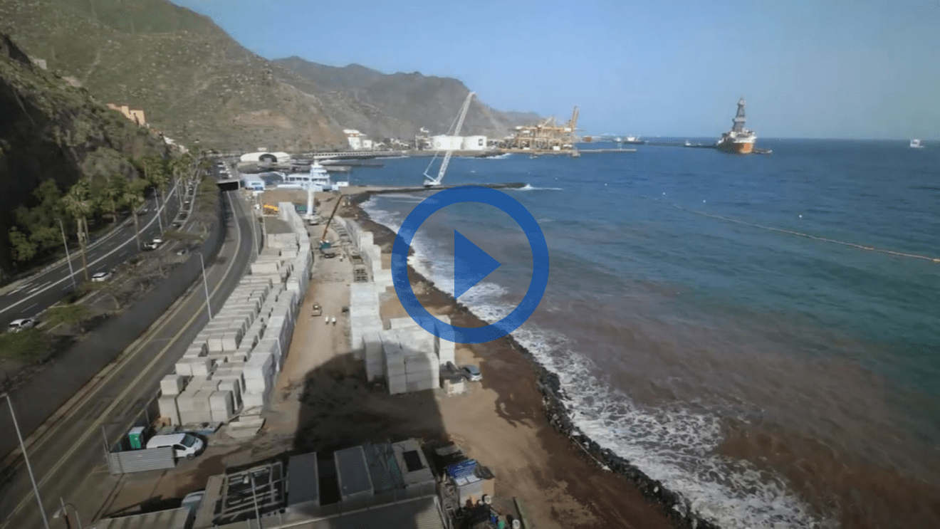 Timelapse obras de Valleseco Newsletter Puertos de Tenerife