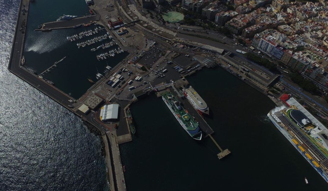 Ámbito muelle de enlace vista aérea