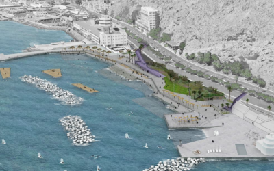 Puertos de Tenerife reanuda el montaje de las pasarelas peatonales de acceso a la Zona de Charcos de Valleseco