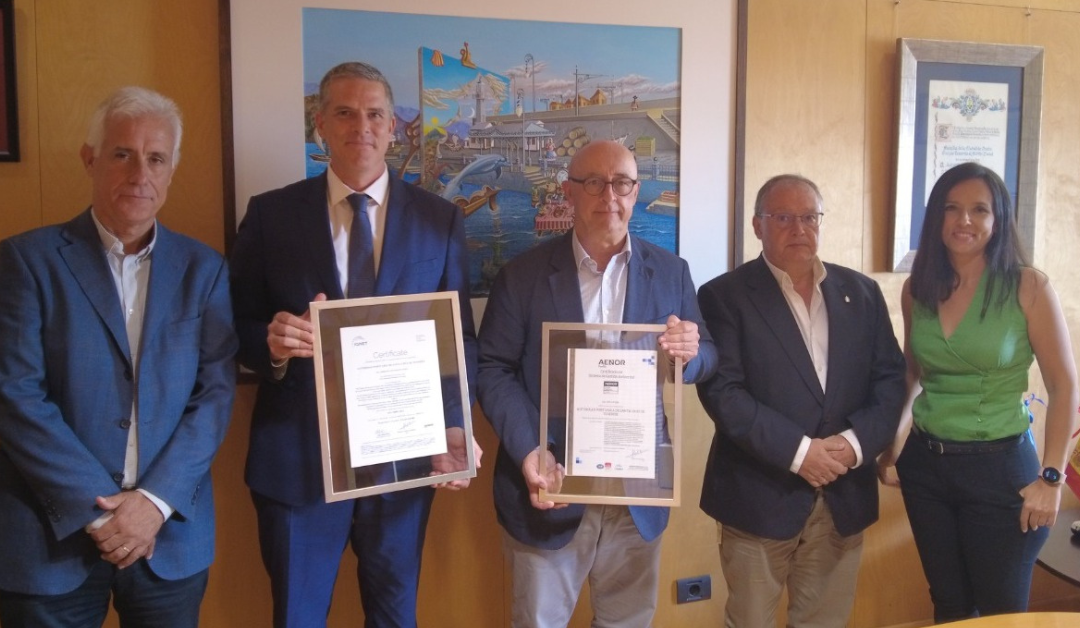 Puertos de Tenerife renueva la certificación de gestión ambiental