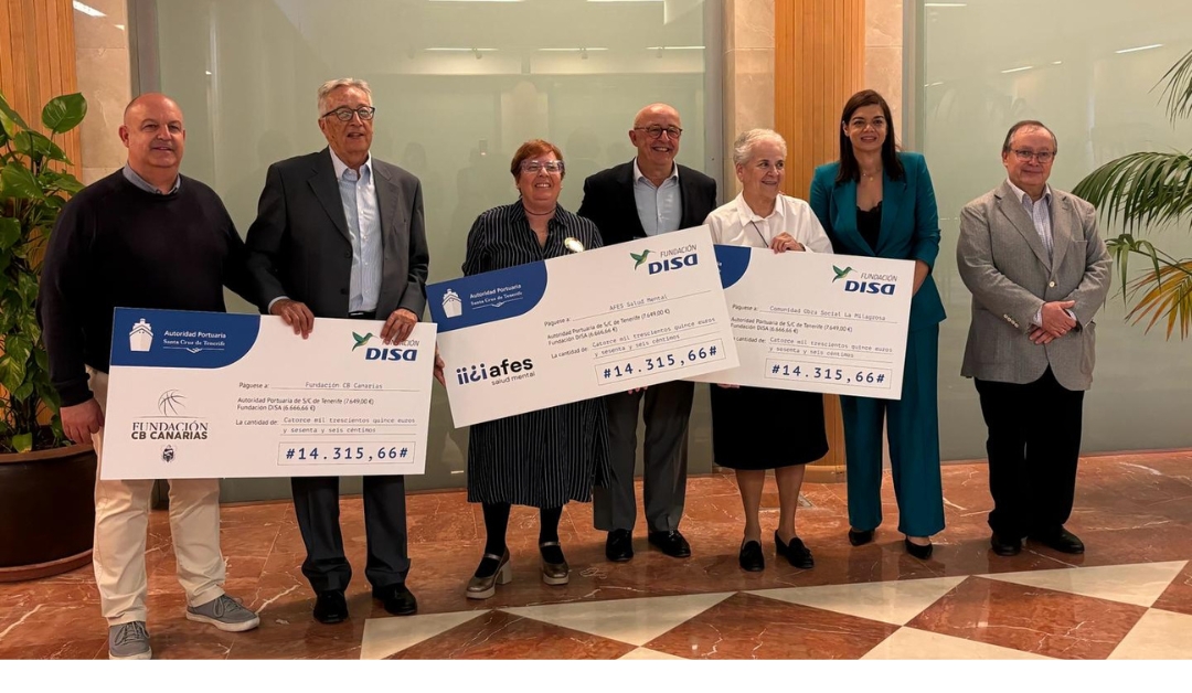 Puertos de Tenerife y Fundación DISA donan más de 42 mil euros a tres ONG