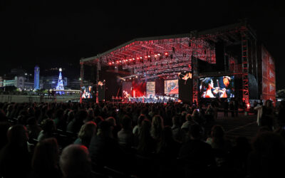 Todo preparado para el Concierto de Navidad de Puertos de Tenerife